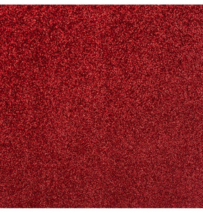 The image shows a roll of premium red sequin tablecloth, measuring 120cm x 3m, designed for party table decoration.