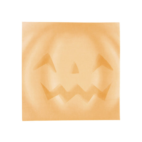 Serviettes en papier jetables motif citrouille pastel, 3 plis, 33x33 cm (dépliées), lot de 16 pour décoration de table Halloween